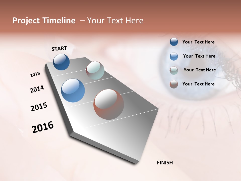 Eyelash Horizontal Medicine PowerPoint Template