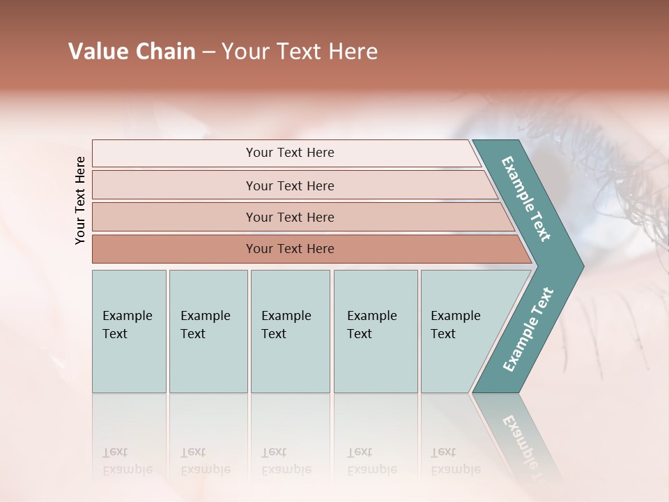 Eyelash Horizontal Medicine PowerPoint Template