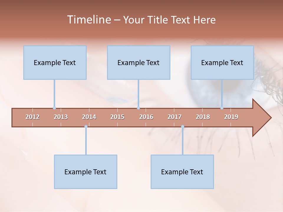 Eyelash Horizontal Medicine PowerPoint Template