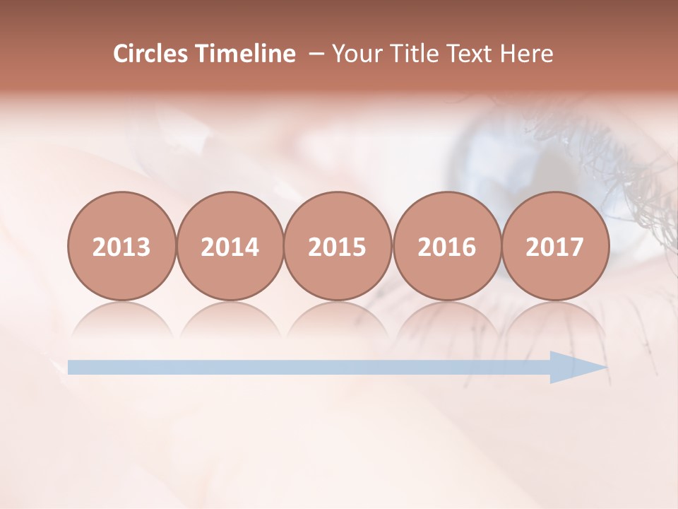 Eyelash Horizontal Medicine PowerPoint Template