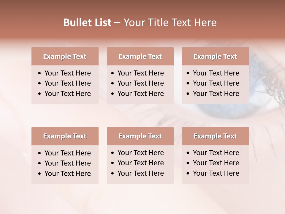Eyelash Horizontal Medicine PowerPoint Template