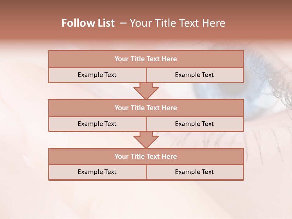 Eyelash Horizontal Medicine PowerPoint Template