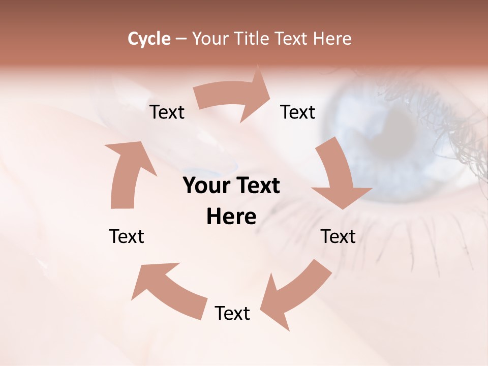 Eyelash Horizontal Medicine PowerPoint Template