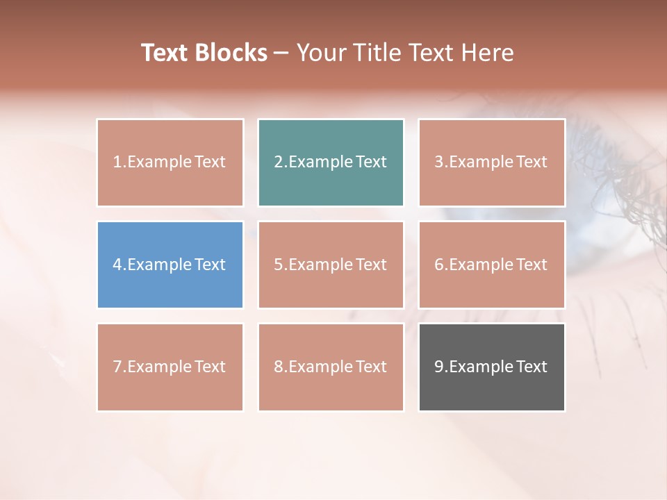 Eyelash Horizontal Medicine PowerPoint Template