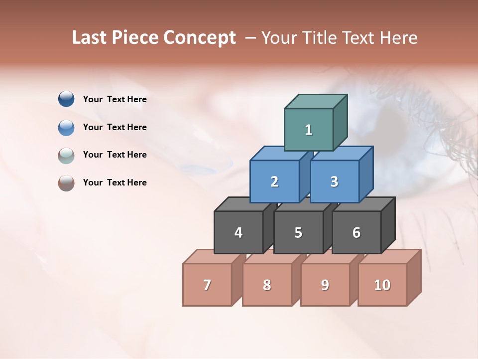 Eyelash Horizontal Medicine PowerPoint Template