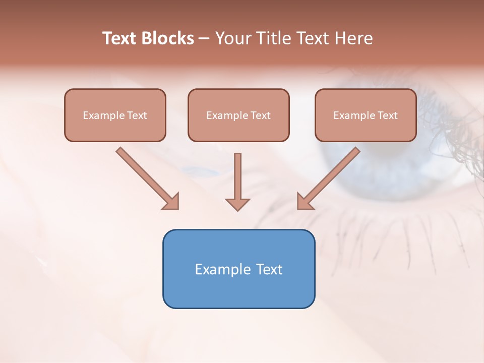 Eyelash Horizontal Medicine PowerPoint Template