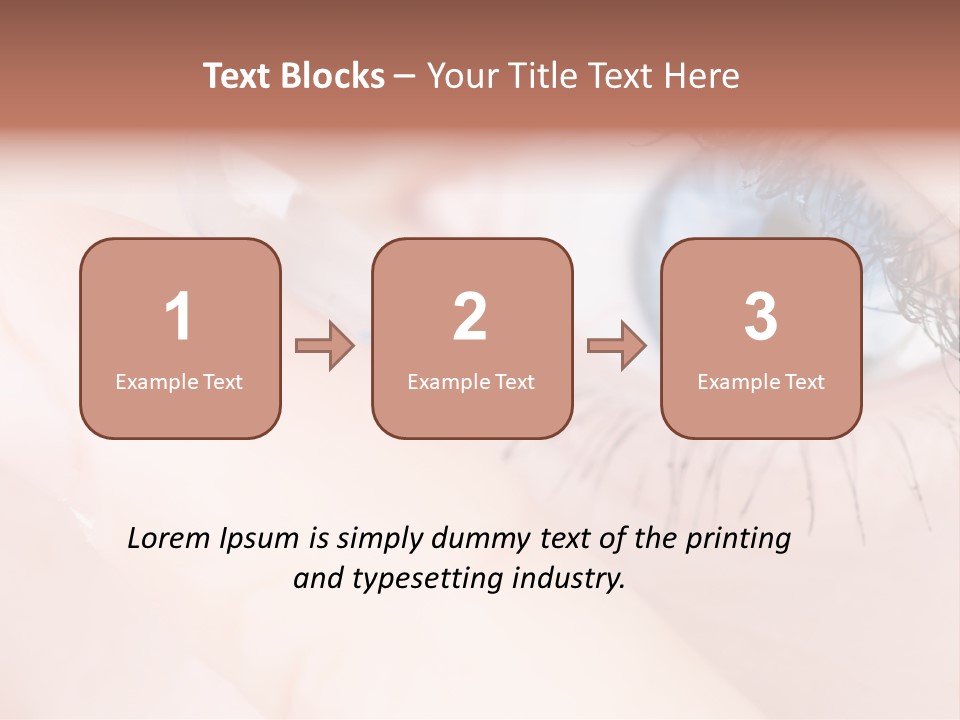 Eyelash Horizontal Medicine PowerPoint Template