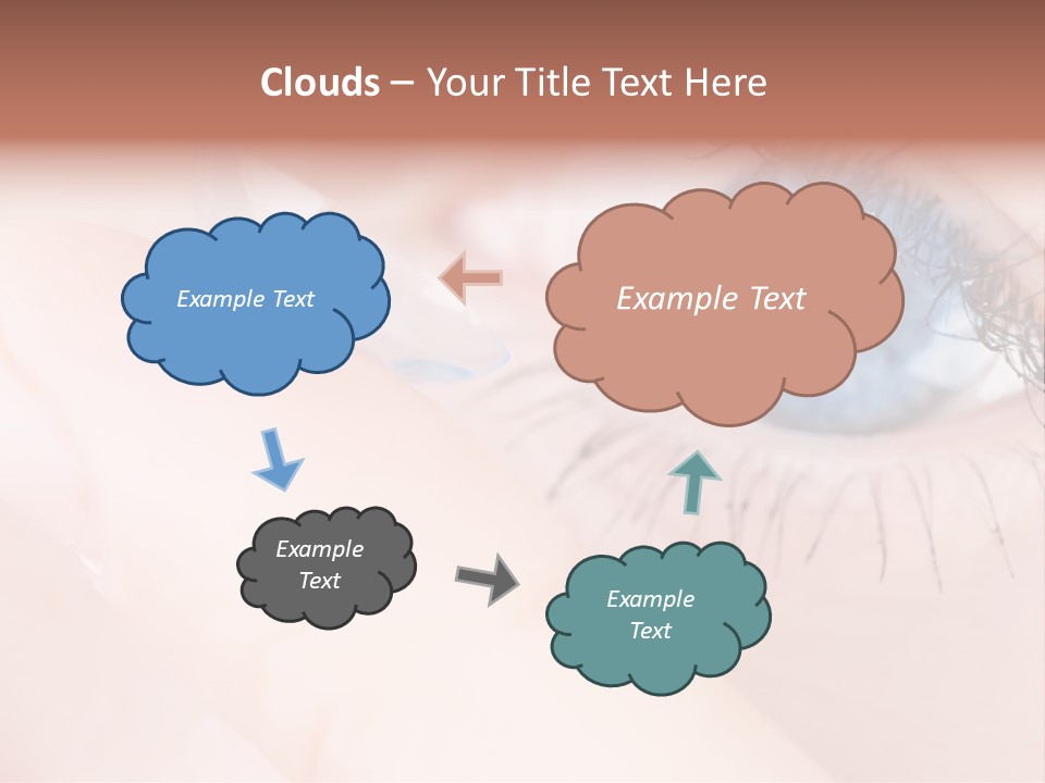 Eyelash Horizontal Medicine PowerPoint Template