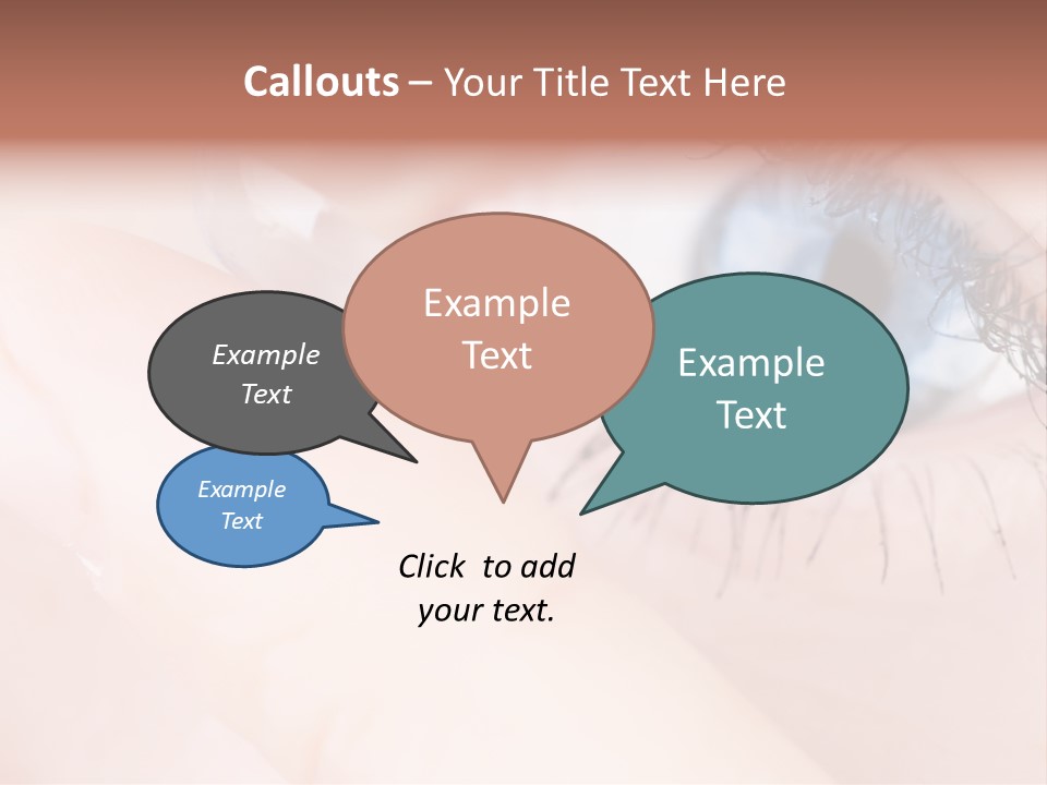 Eyelash Horizontal Medicine PowerPoint Template