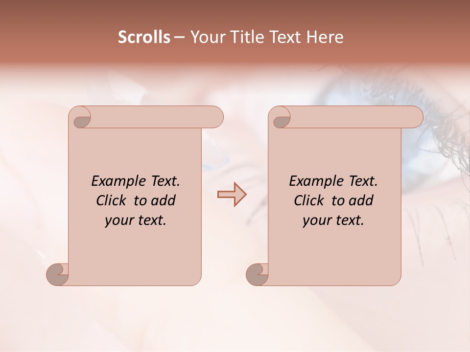 Eyelash Horizontal Medicine PowerPoint Template