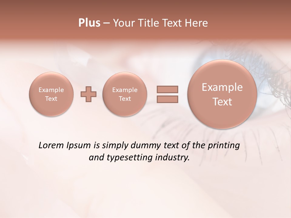 Eyelash Horizontal Medicine PowerPoint Template