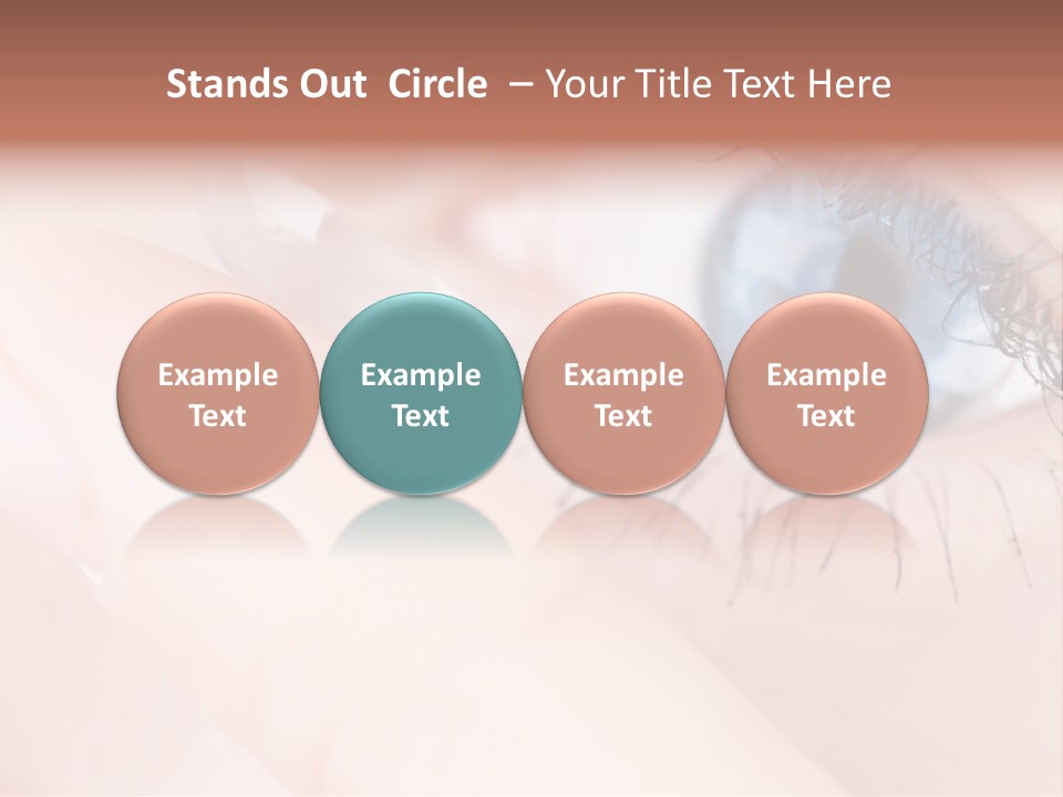 Eyelash Horizontal Medicine PowerPoint Template