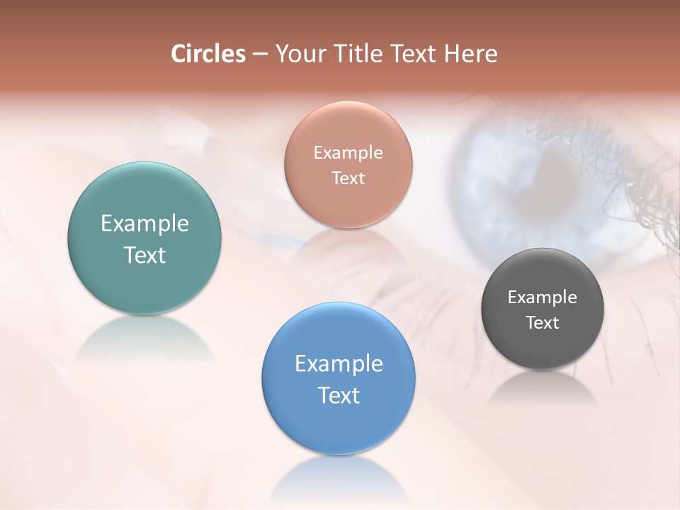 Eyelash Horizontal Medicine PowerPoint Template