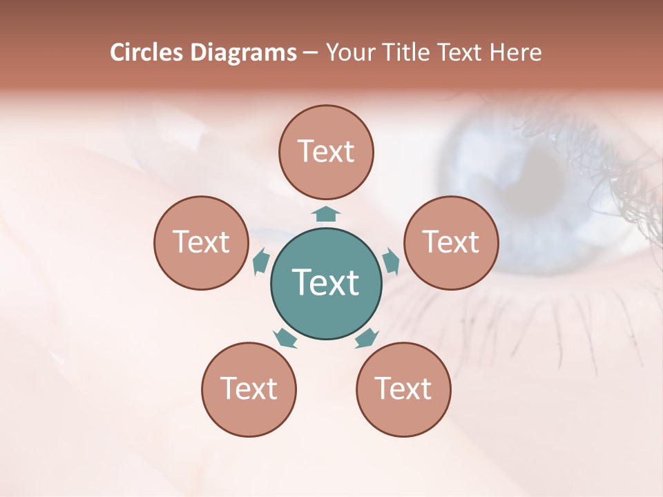 Eyelash Horizontal Medicine PowerPoint Template