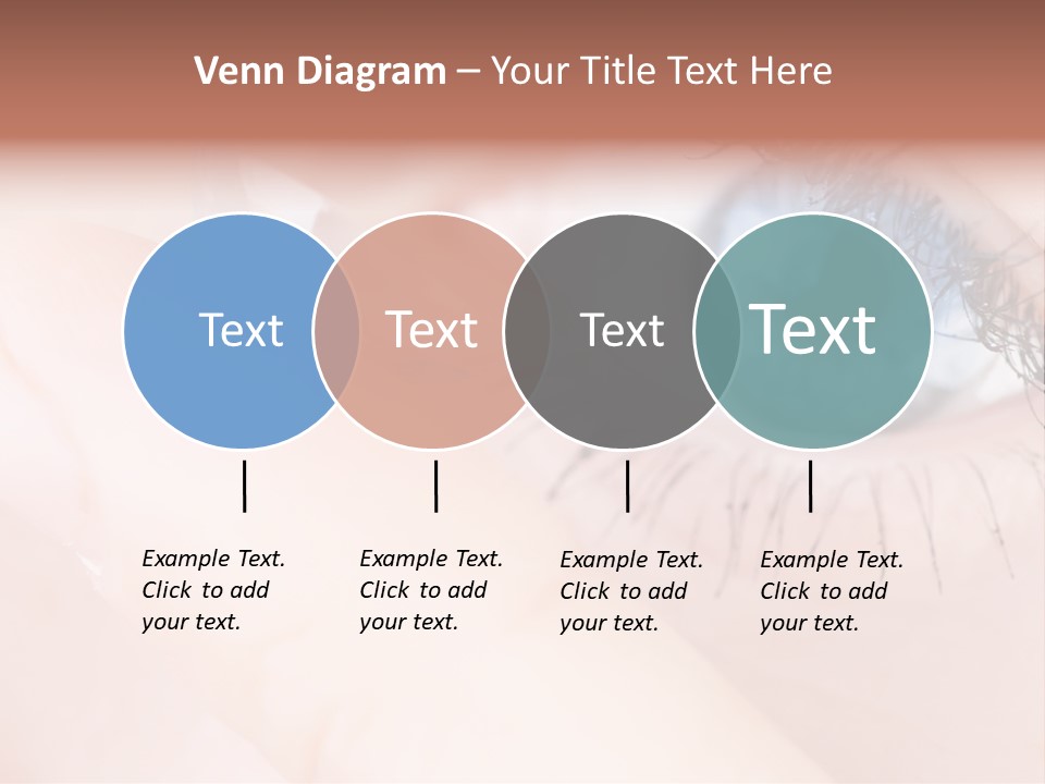 Eyelash Horizontal Medicine PowerPoint Template