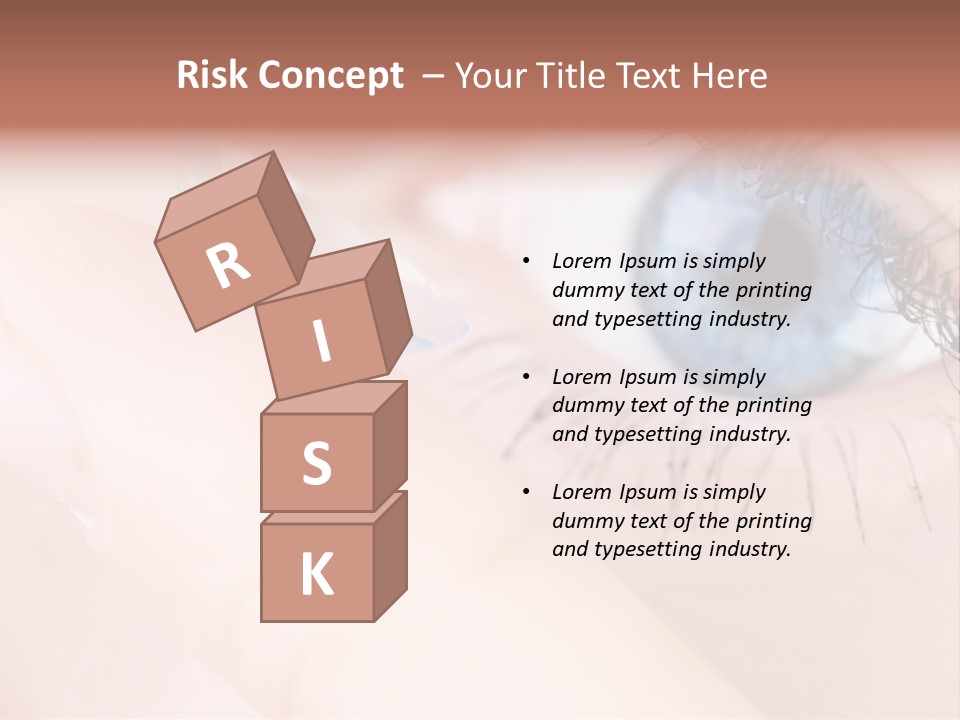 Eyelash Horizontal Medicine PowerPoint Template