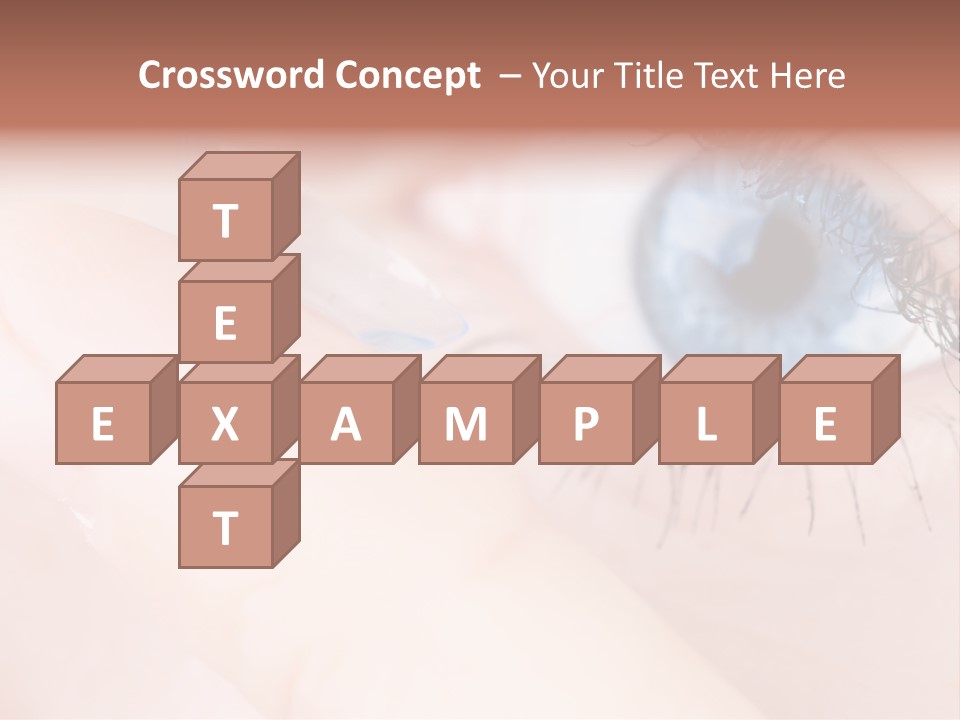 Eyelash Horizontal Medicine PowerPoint Template