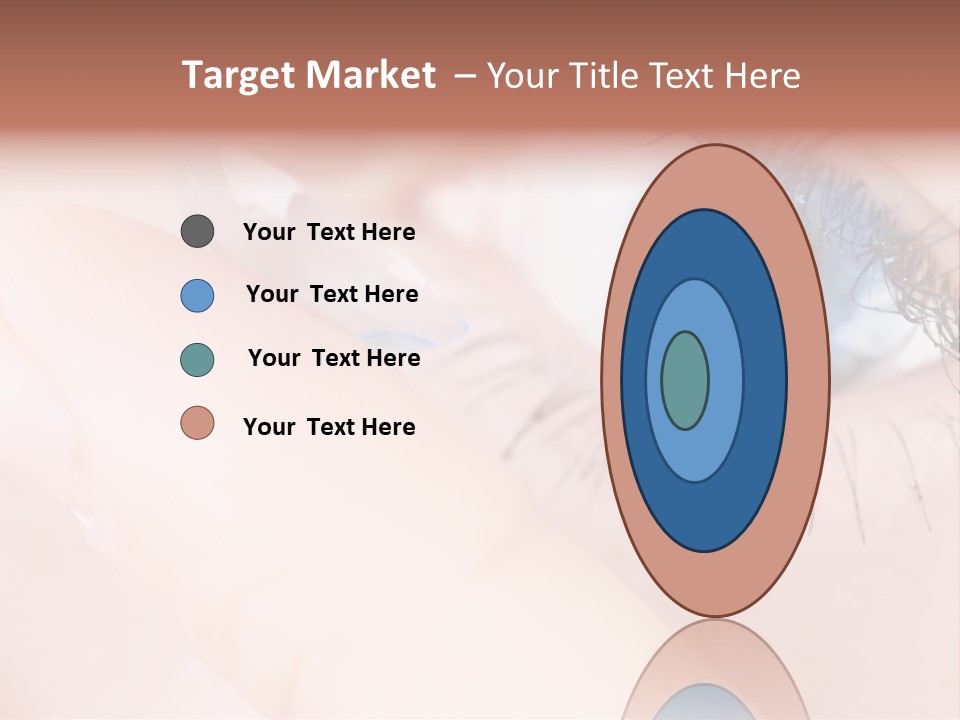 Eyelash Horizontal Medicine PowerPoint Template