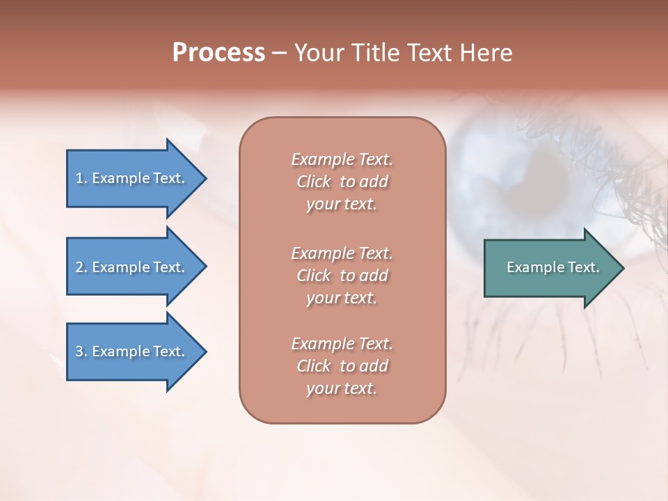 Eyelash Horizontal Medicine PowerPoint Template