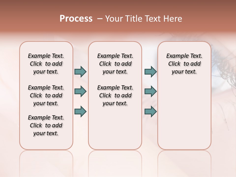 Eyelash Horizontal Medicine PowerPoint Template