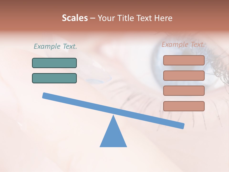 Eyelash Horizontal Medicine PowerPoint Template