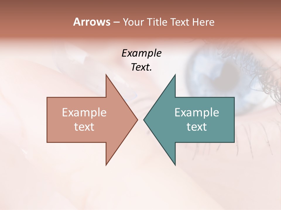 Eyelash Horizontal Medicine PowerPoint Template
