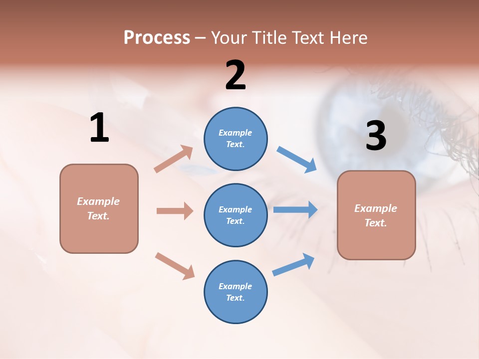 Eyelash Horizontal Medicine PowerPoint Template