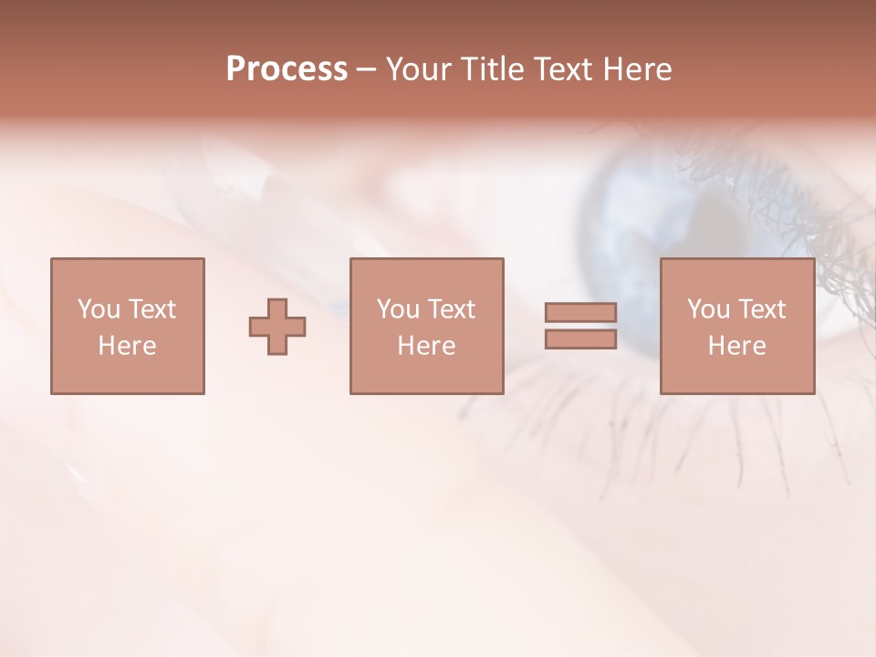 Eyelash Horizontal Medicine PowerPoint Template