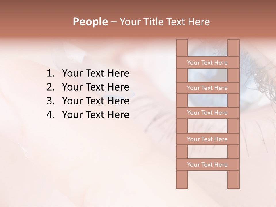 Eyelash Horizontal Medicine PowerPoint Template