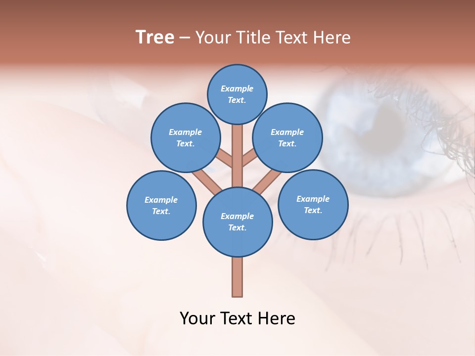 Eyelash Horizontal Medicine PowerPoint Template