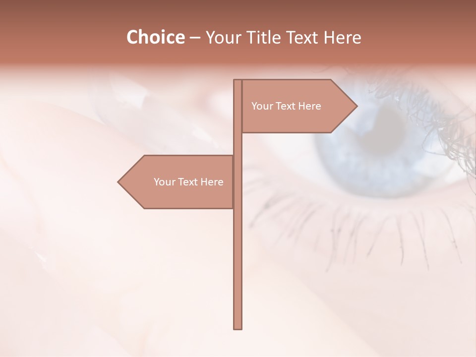 Eyelash Horizontal Medicine PowerPoint Template