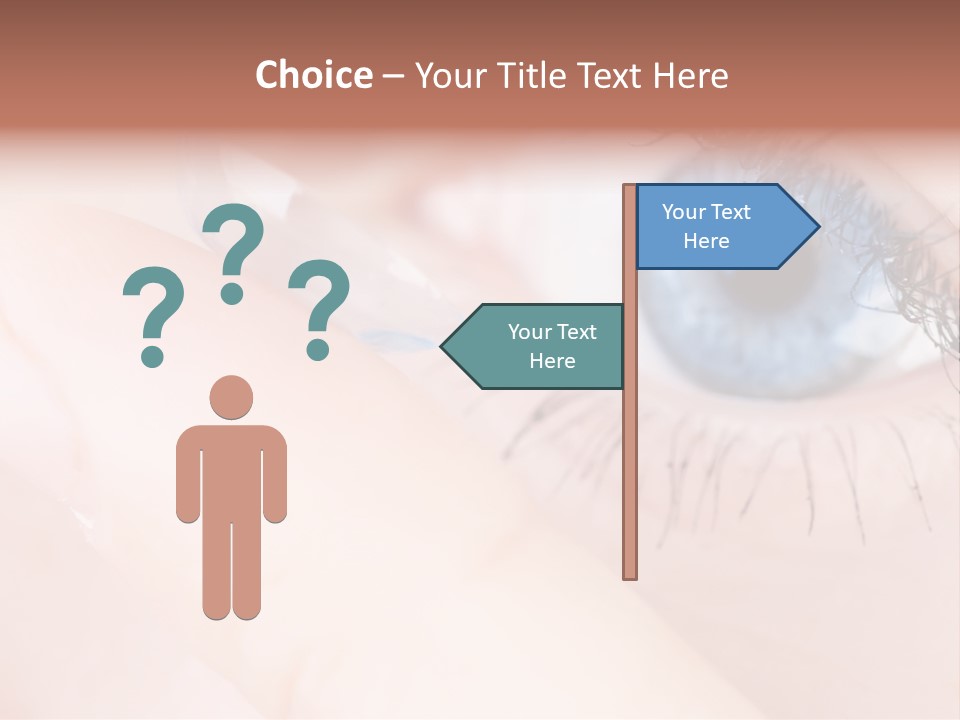 Eyelash Horizontal Medicine PowerPoint Template