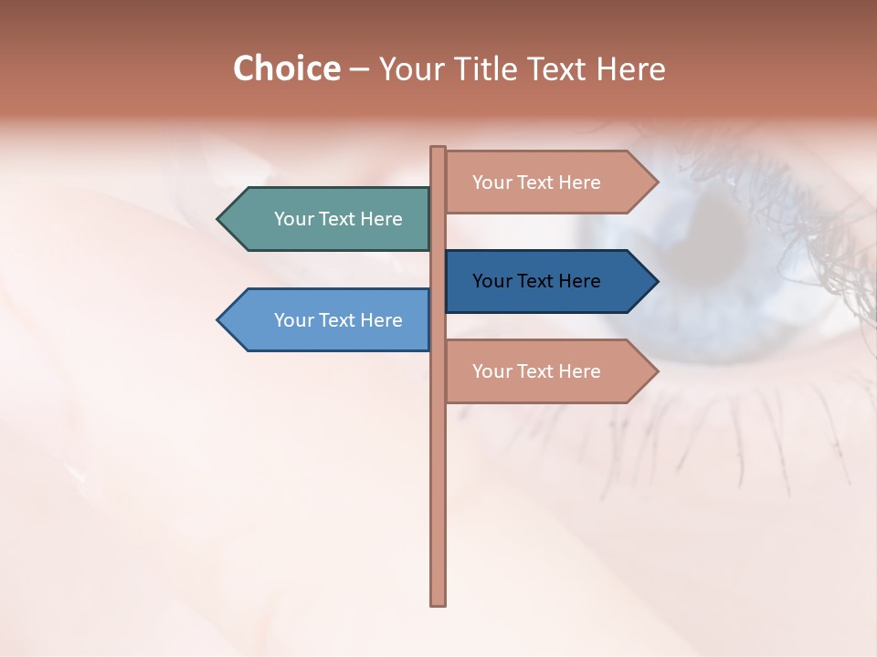 Eyelash Horizontal Medicine PowerPoint Template