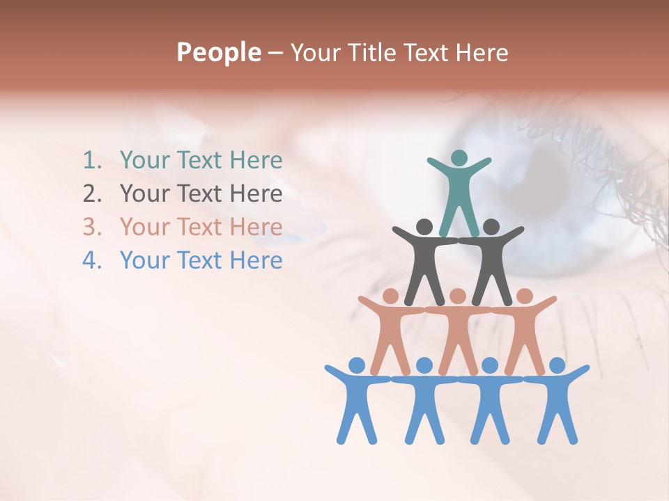 Eyelash Horizontal Medicine PowerPoint Template