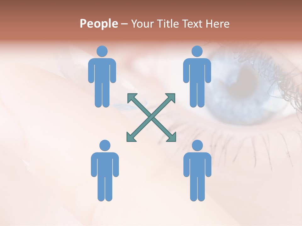 Eyelash Horizontal Medicine PowerPoint Template