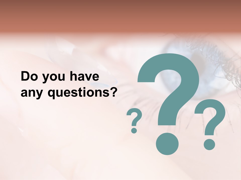 Eyelash Horizontal Medicine PowerPoint Template