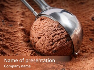 Food Ice Cream Background PowerPoint Template