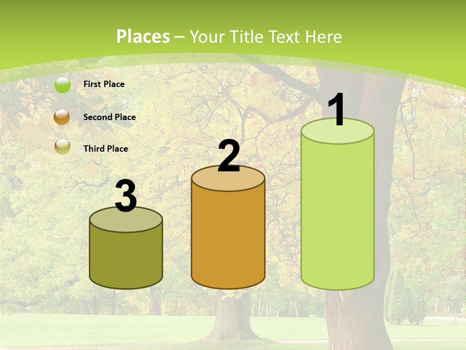 Green Solitude Serene PowerPoint Template