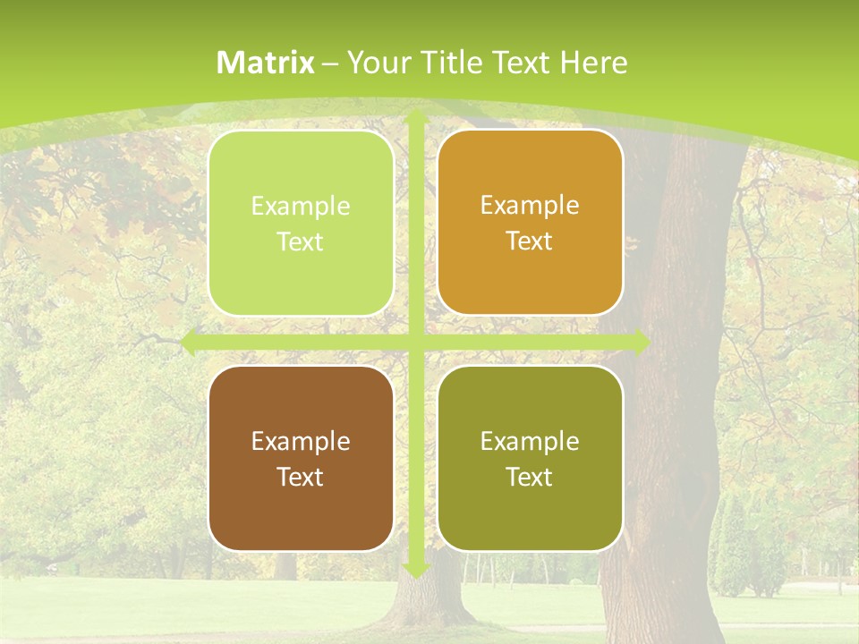 Green Solitude Serene PowerPoint Template