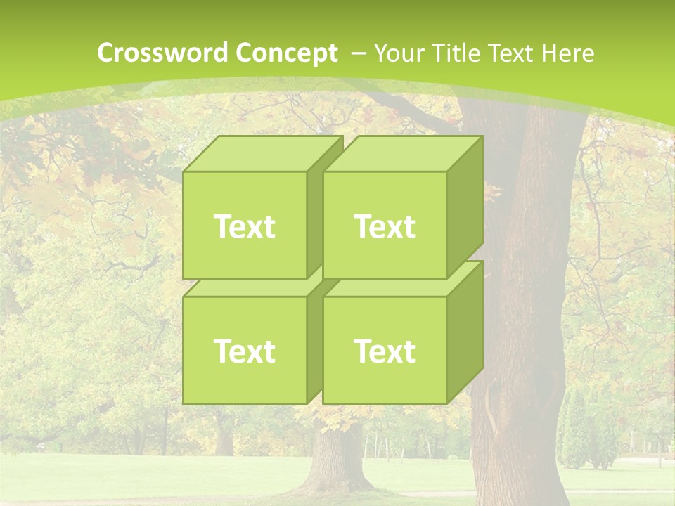Green Solitude Serene PowerPoint Template