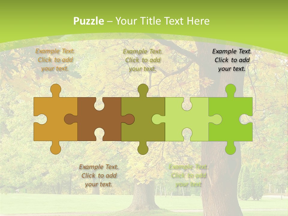 Green Solitude Serene PowerPoint Template