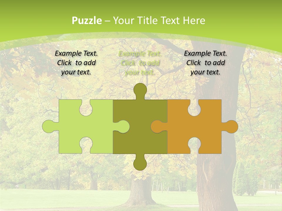 Green Solitude Serene PowerPoint Template
