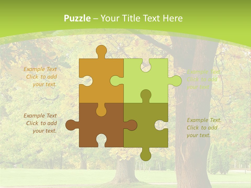 Green Solitude Serene PowerPoint Template