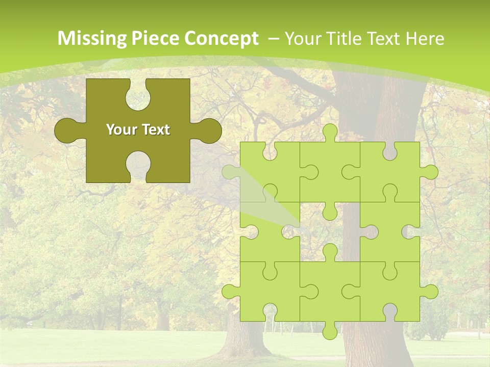 Green Solitude Serene PowerPoint Template