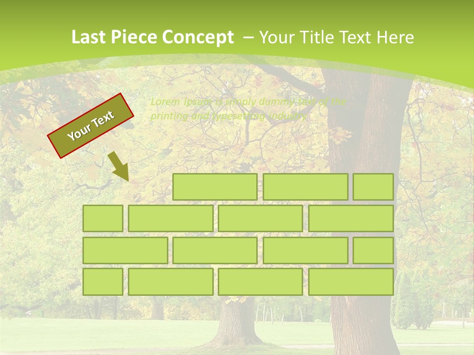 Green Solitude Serene PowerPoint Template