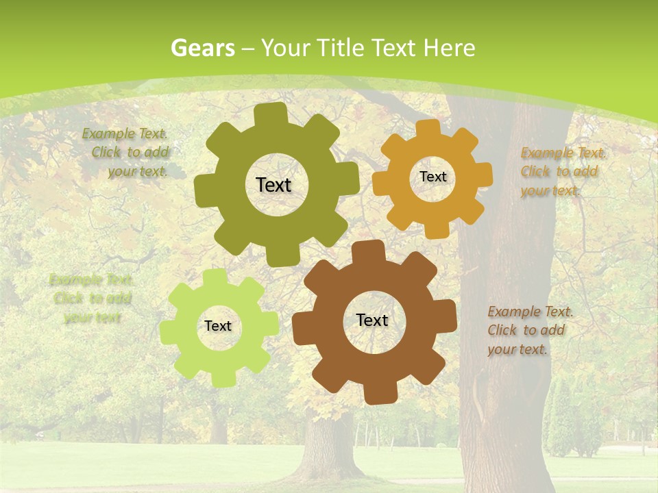 Green Solitude Serene PowerPoint Template