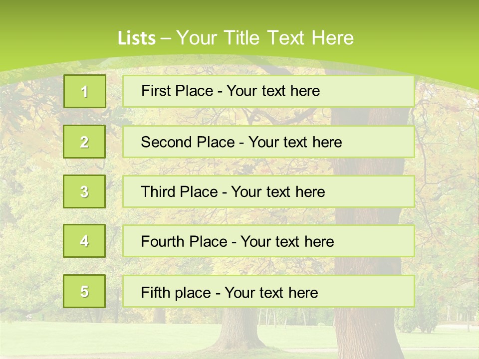 Green Solitude Serene PowerPoint Template