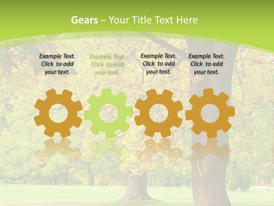Green Solitude Serene PowerPoint Template