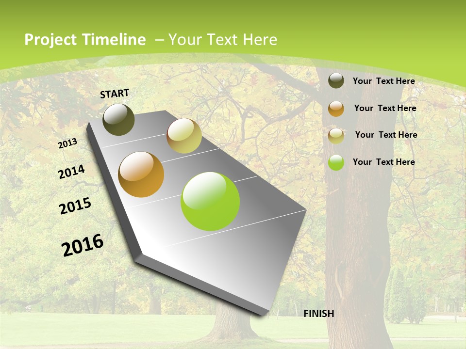 Green Solitude Serene PowerPoint Template