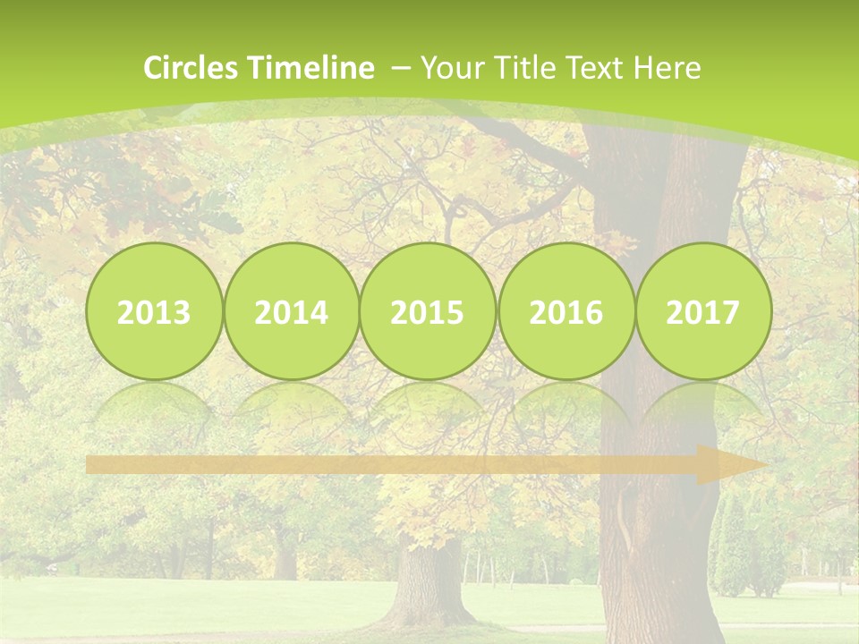 Green Solitude Serene PowerPoint Template